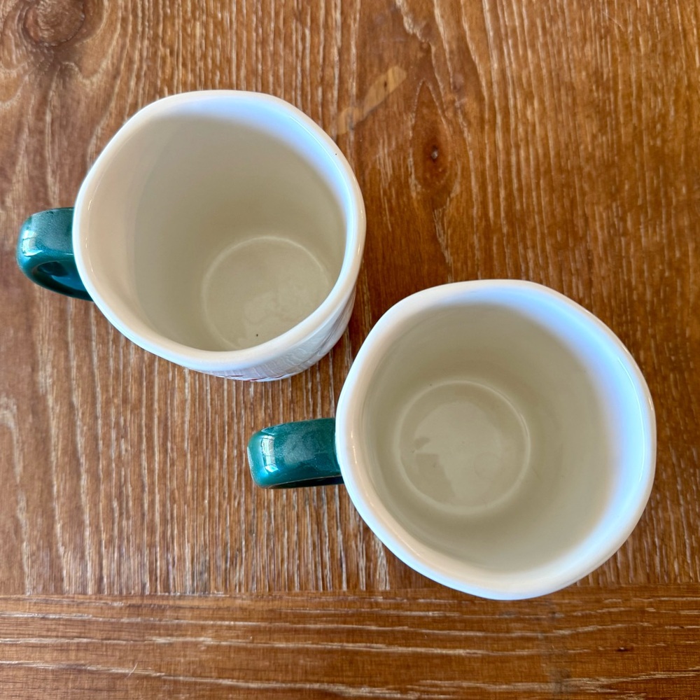 1 set of 2 holiday / Xmas ceramic mugs - Picture 4 of 7